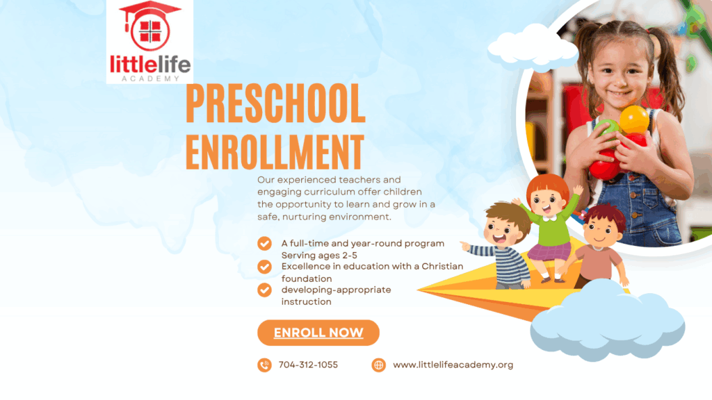 White And Orange Playful Preschool Enrollment Instagram Post (Website)
